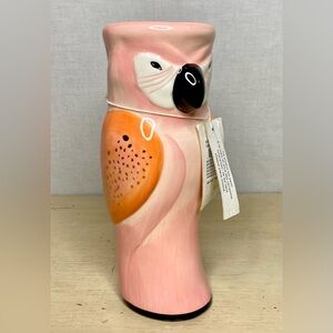 Paper Destiny Cocktail Glass Pink Parrot Tiki Mug